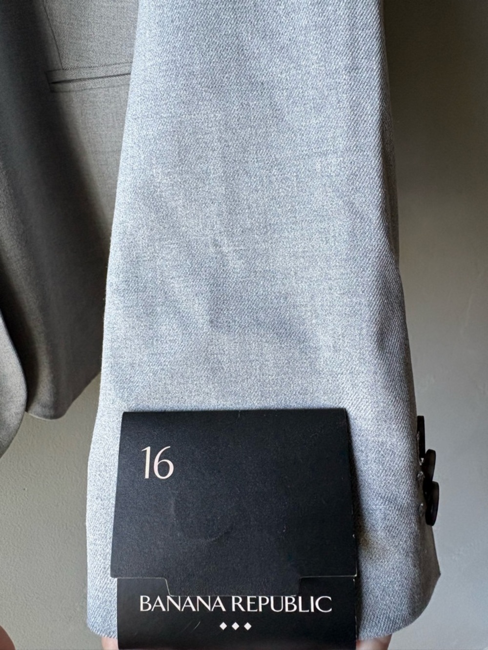 Banana Republic Light Gray Single-Button Blazer - Picture 5 of 11